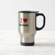 I love Adelaide heart T-Shirt Mugs