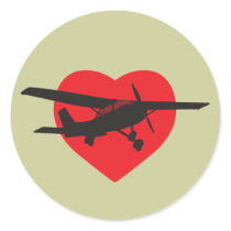 I Love Aeroplanes stickers