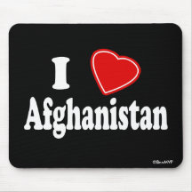 I Love Afghanistan Mouse Pad