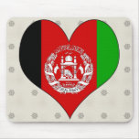 I Love Afghanistan Mouse Pads