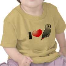 I Love Africa Greys T Shirt