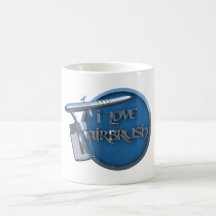 I LOVE AIRBRUSH mug Koffie Bekers