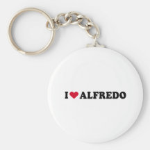 I LOVE ALFREDO KEY CHAINS