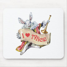 I LOVE ALICE IN WONDERLAND MOUSEMATS