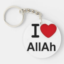 i love allah key chain