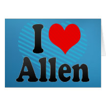 I love Allen Cards
