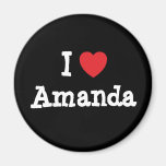 I love Amanda heart T-Shirt Refrigerator Magnets