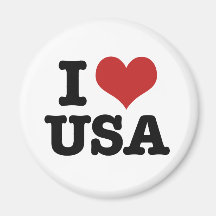 I Love America Fridge Magnet