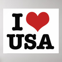 I Love America Poster