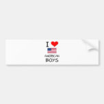 I Love American Boys Bumper Sticker
