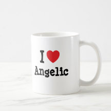 I love Angelic heart T-Shirt Mug