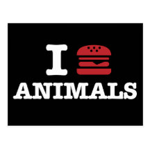 i love animals2 postcard