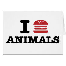 i love animals card