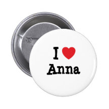 I love Anna heart T-Shirt Pins