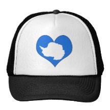 I Love Antarctica Mesh Hats