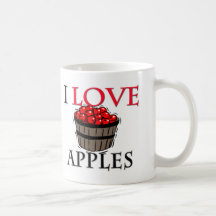 I Love Apples Coffee Mug