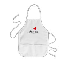 I Love Argyle Aprons