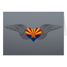 I Love Arizona -wings Card