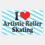 I love Artistic Roller Skating Sticker