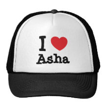 I love Asha heart T-Shirt Hat