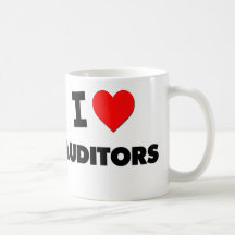I Love Auditors Mugs