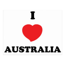 I LOVE Australia Postcards