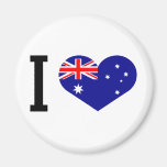 I love Australia Refrigerator Magnets