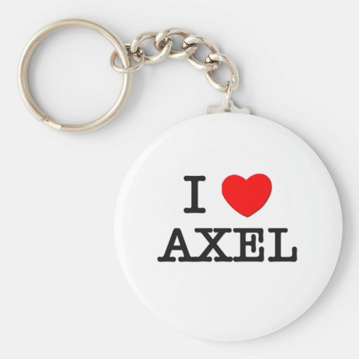 I Love Axel Keychain