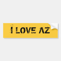 I LOVE AZ BUMPER STICKERS