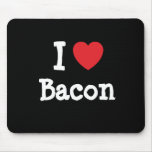 I love Bacon heart T-Shirt Mousemats
