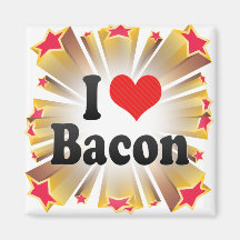 I Love Bacon Magnet