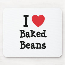 I love Baked Beans heart T-Shirt Mouse Mats