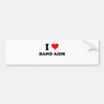 I Love Band Aids Bumper Sticker