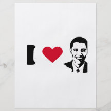 I Love Barack Obama T-shirt Flyer Design