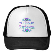 I Love Barbeque Mesh Hats