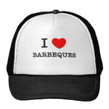 I Love Barbeques Mesh Hat