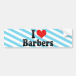 I Love Barbers Bumper Stickers
