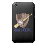 I Love Baseball iPhone 3 Case-Mate Cases