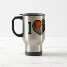I Love Basketball Coffee Mug