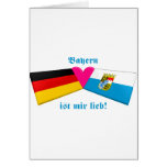 I Love Bavaria / Bayern ist mir lieb Greeting Card