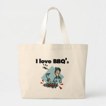 I Love BBQs T-shirts and Gifts Canvas Bag