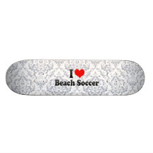 I love Beach Soccer Skateboard Deck
