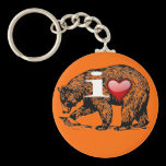 I LOVE BEARS keychains