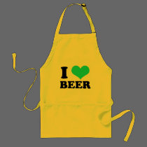 I Love Beer aprons