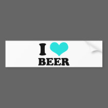 I Love Beer bumper stickers