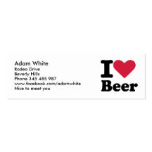 I love beer business card templates