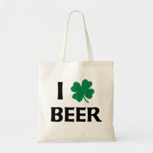 I Love Beer Canvas Bags