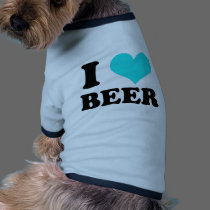 I Love Beer pet clothing