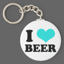 I Love Beer keychains