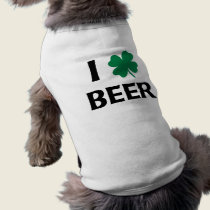I Love Beer pet clothing